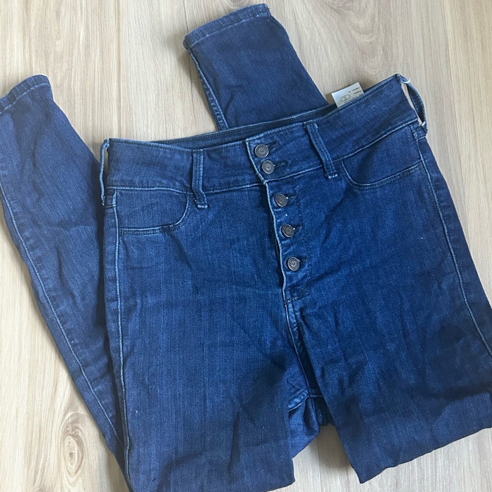 Hollister Dark Blue Ultra High-Rise Jean Legging